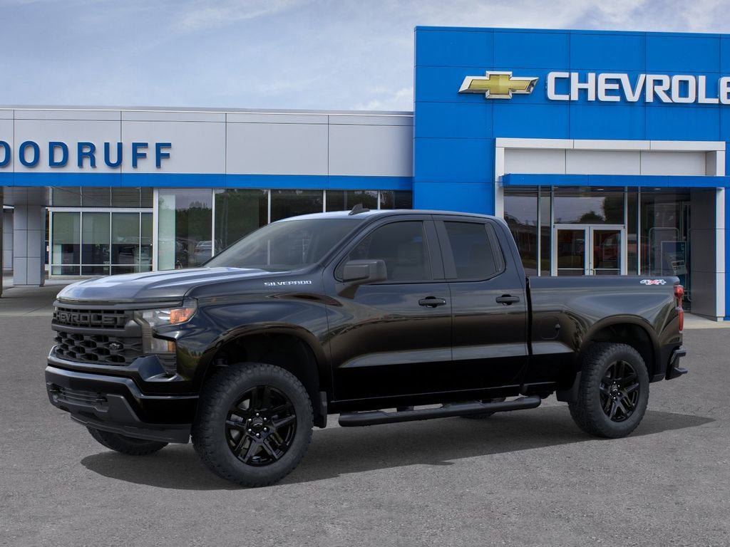 New 2026 Chevrolet Silverado 1500 Custom w/ Turbomax Blackout Package AWD/4WD image 2