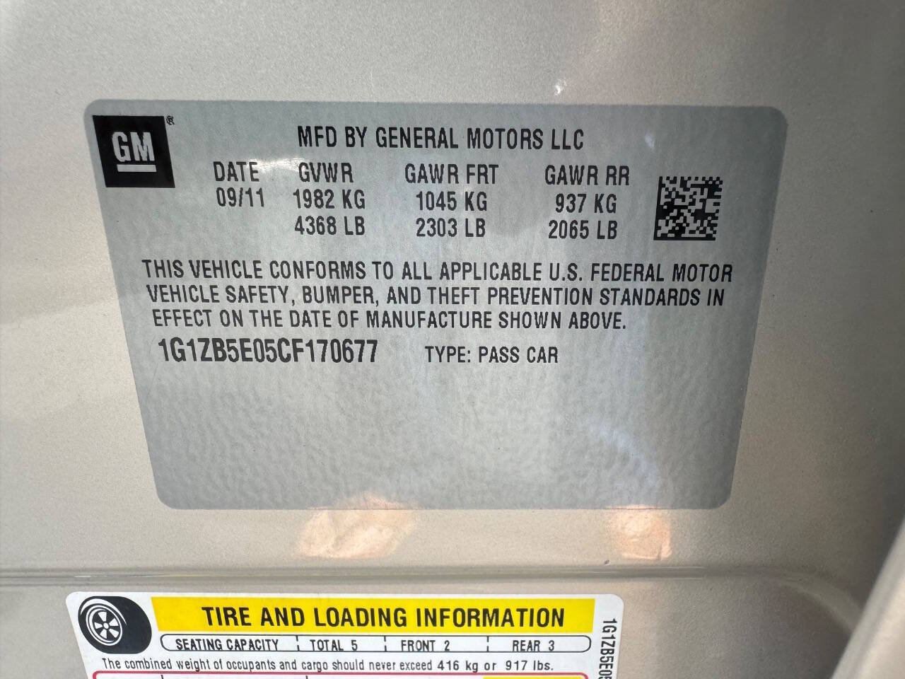Used 2012 Chevrolet Malibu LS FWD image 27