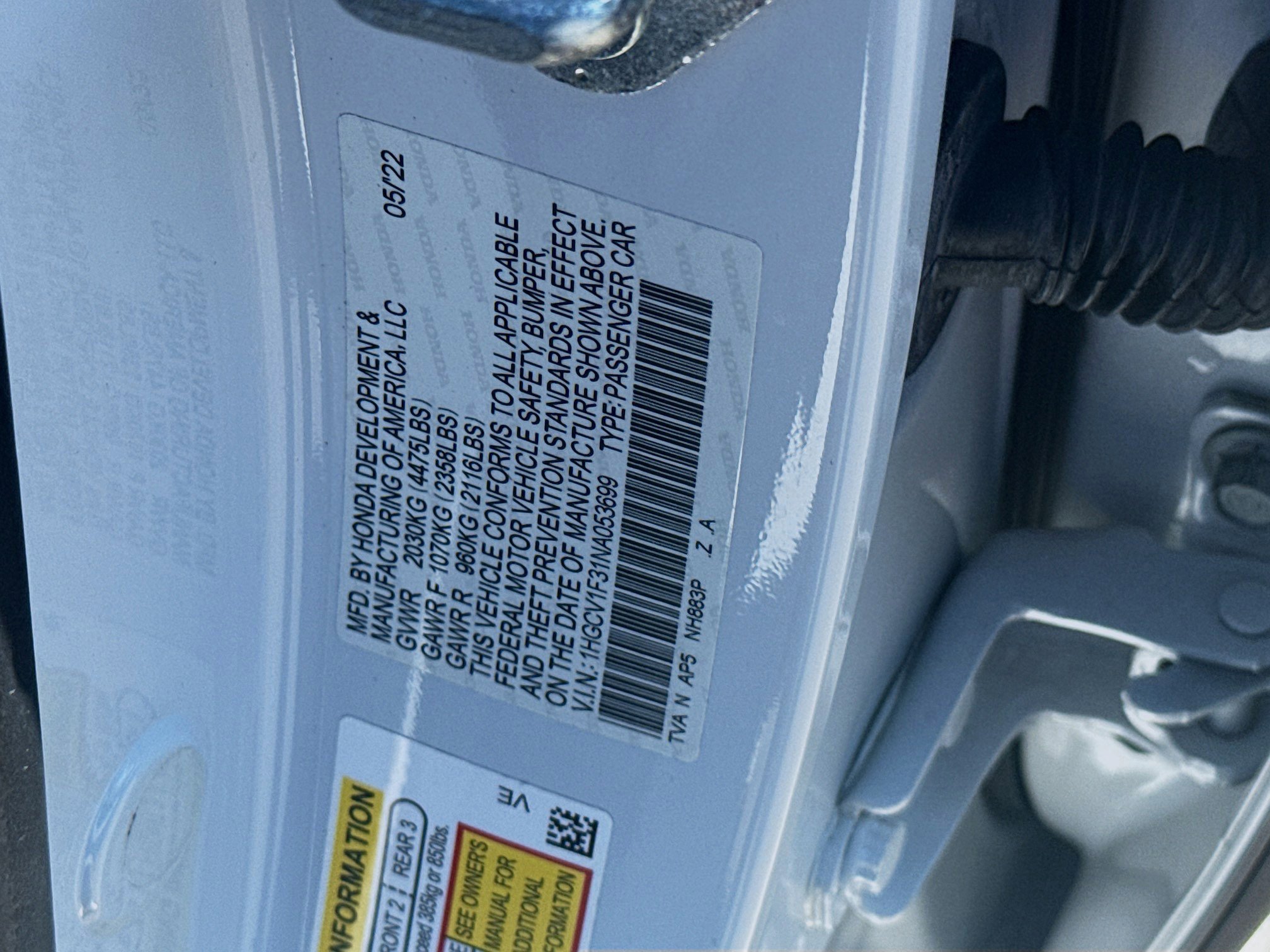 Certified 2022 Honda Accord Sport image 36