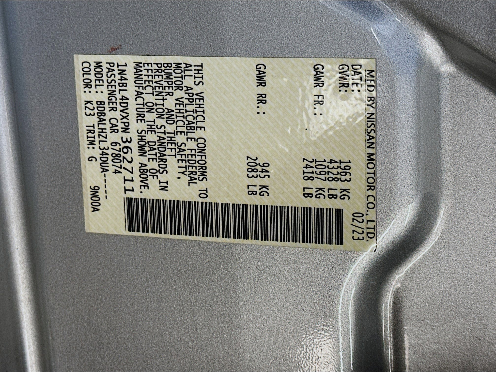 Used 2023 Nissan Altima 2.5 SV image 12