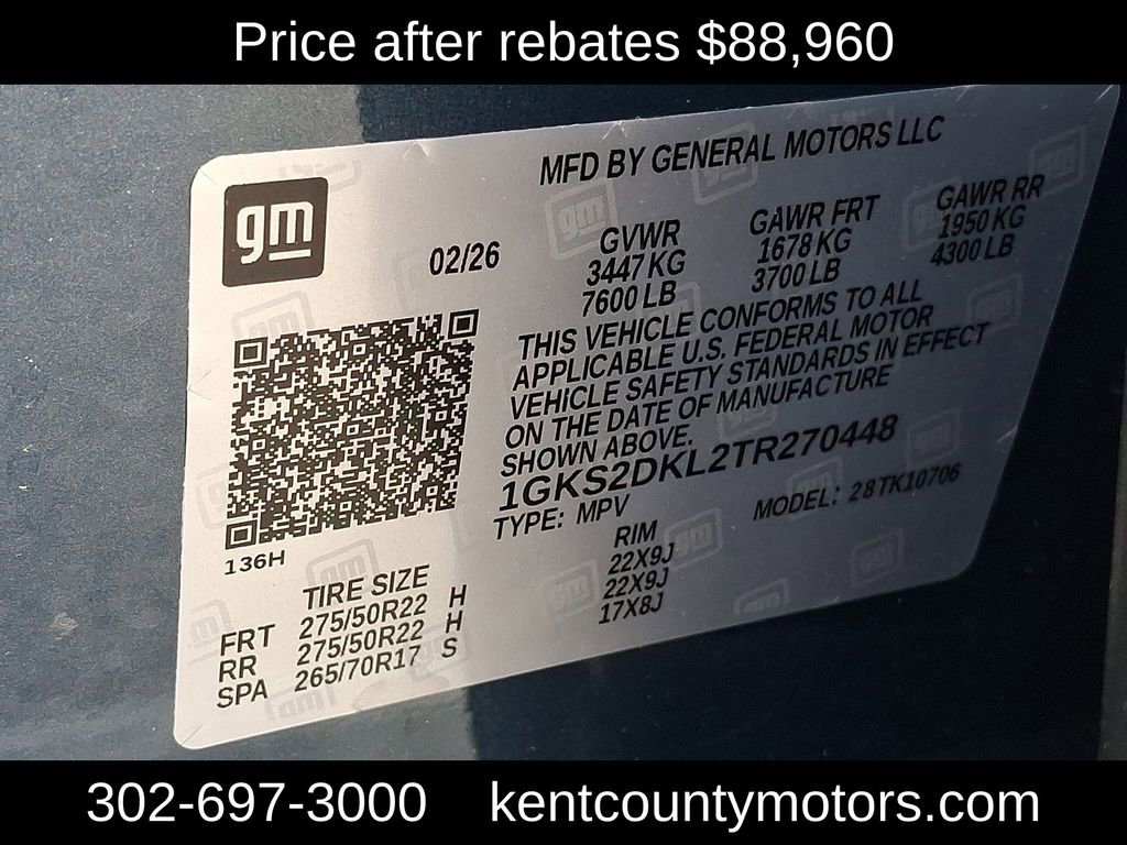 New 2026 GMC Yukon Denali w/ Sun & Power Step Package AWD/4WD image 24