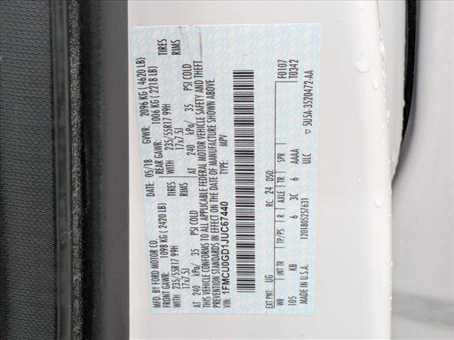 Used 2018 Ford Escape SE w/ SE Sync 3 Package image 15