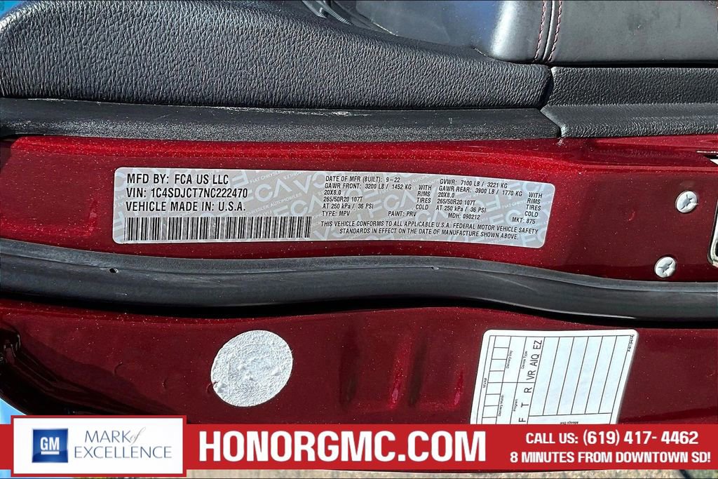 Used 2022 Dodge Durango R/T w/ Trailer Tow Group IV image 19