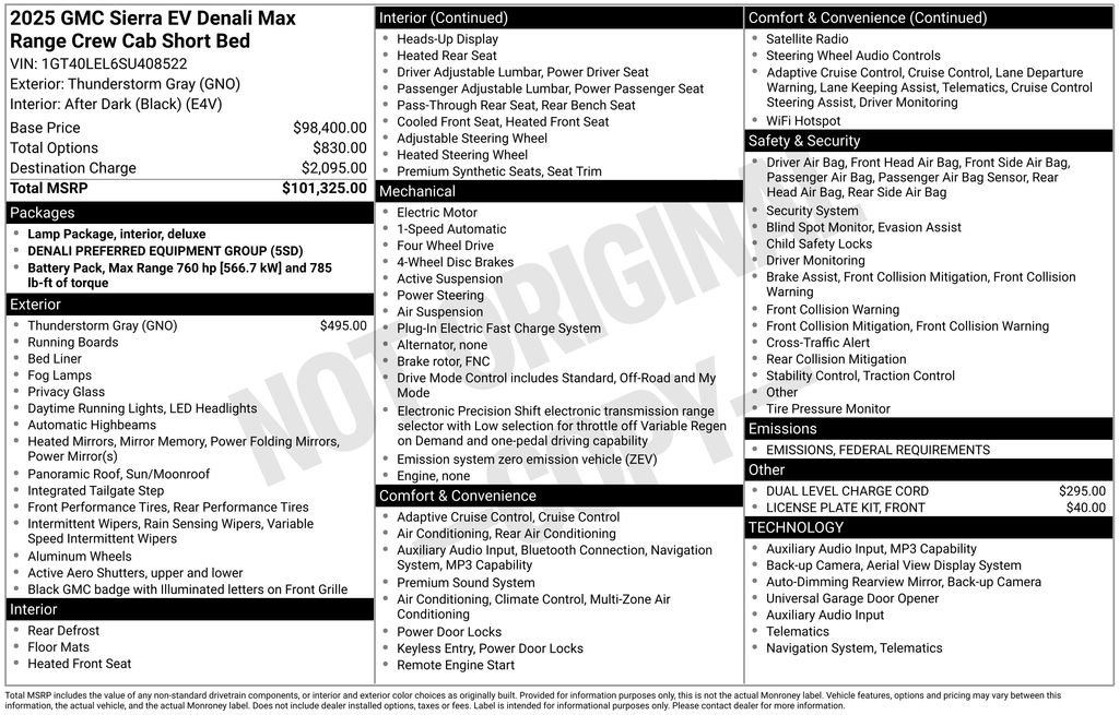 New 2025 GMC Sierra EV Denali image 2