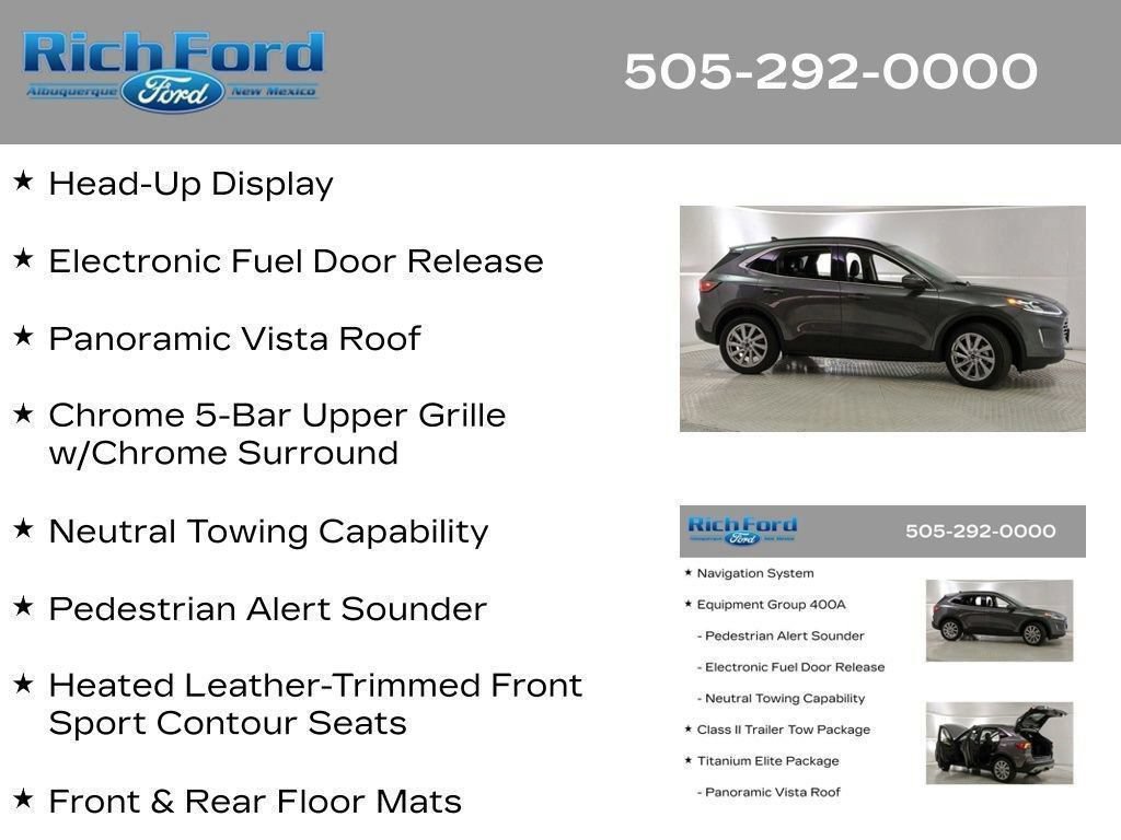 Used 2021 Ford Escape Titanium w/ Titanium Elite Package AWD/4WD image 62