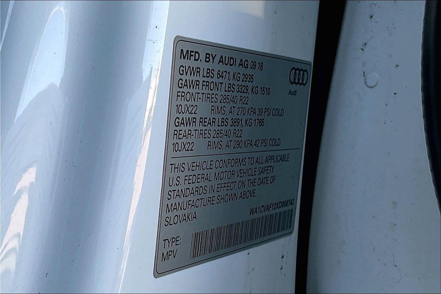 Used 2019 Audi Q8 Prestige image 20