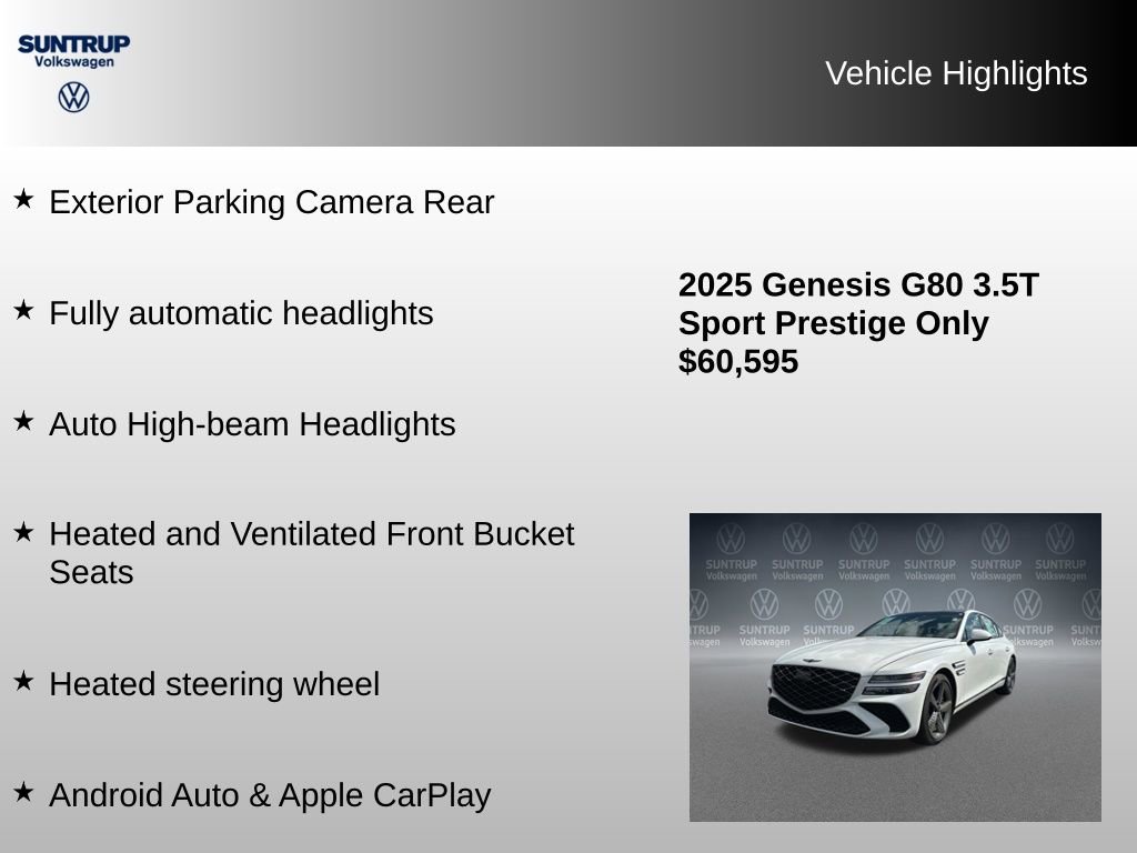 Used 2025 Genesis G80 3.5T Sport Prestige AWD/4WD image 16