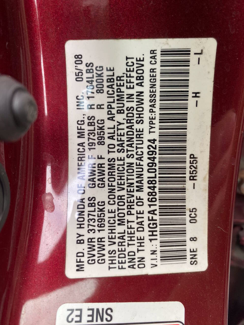 Used 2008 Honda Civic EX image 32