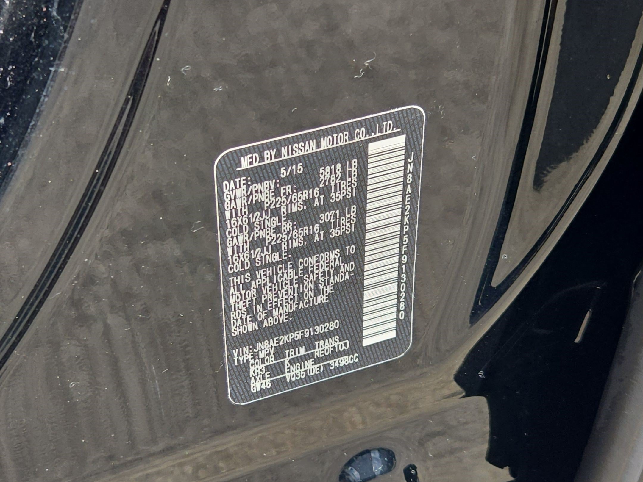 Used 2015 Nissan Quest S FWD image 48