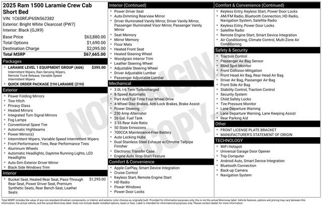 Used 2025 RAM 1500 Laramie AWD/4WD image 29