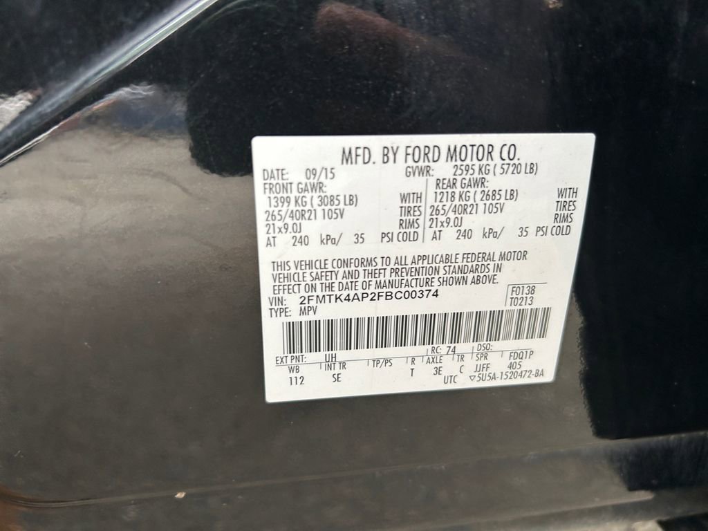 Used 2015 Ford Edge Sport w/ Equipment Group 401A AWD/4WD image 37