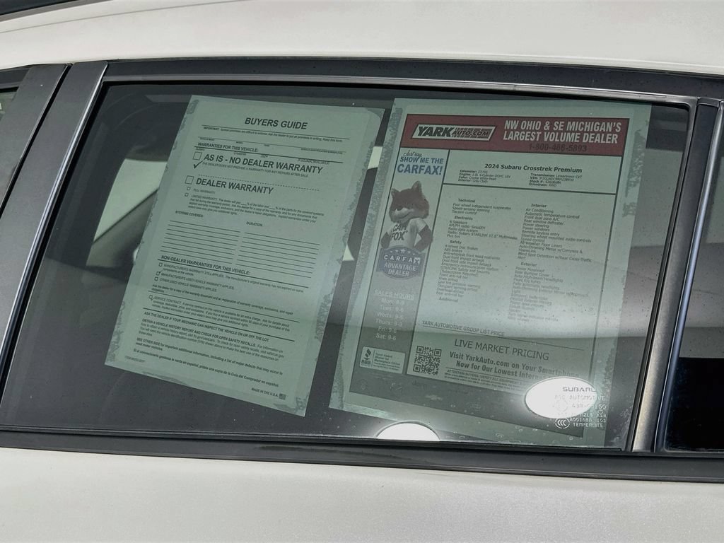 Used 2024 Subaru Crosstrek 2.0i Premium AWD/4WD image 13