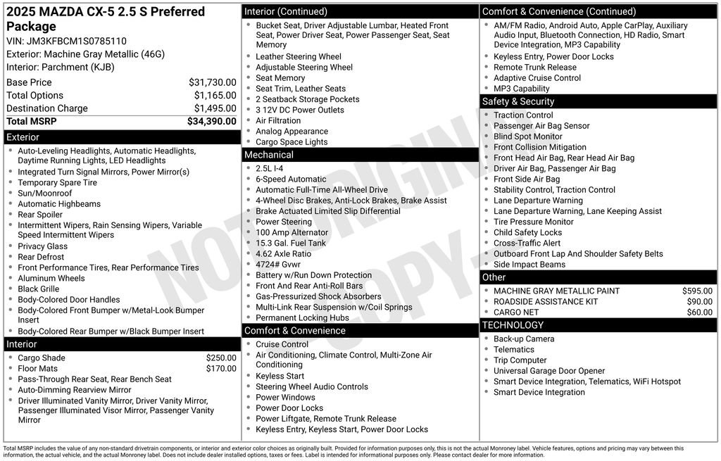 New 2025 MAZDA CX-5 AWD 2.5 S w/ Preferred Package image 6
