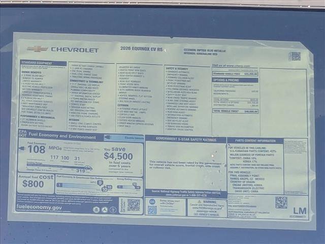 New 2026 Chevrolet Equinox EV RS image 18
