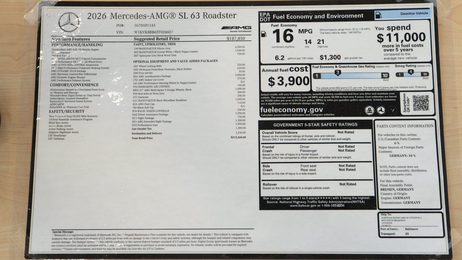 Used 2026 Mercedes-Benz SL 63 AMG 4MATIC image 40