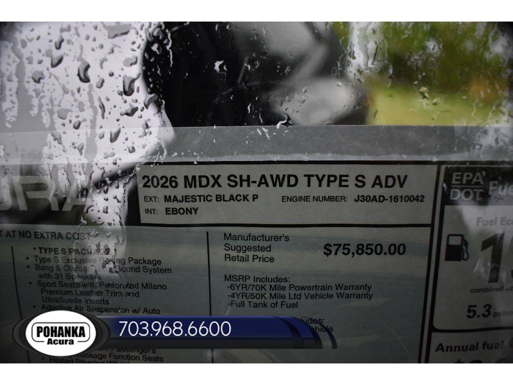 New 2026 Acura MDX Type S AWD/4WD image 37