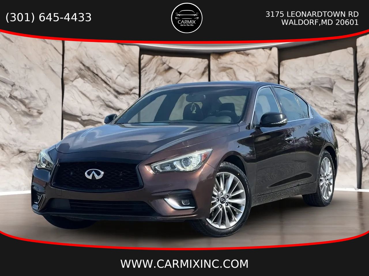 Used 2020 INFINITI Q50 Luxe w/ Essential Package (3.0T Luxe) AWD/4WD image 1