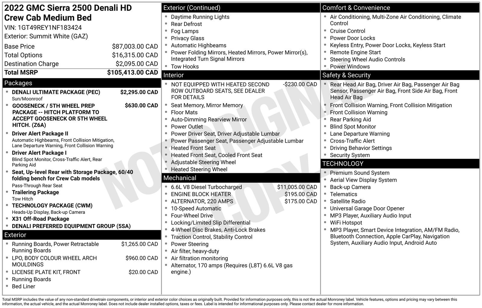Used 2022 GMC Sierra 2500 Denali w/ Denali Ultimate Package AWD/4WD image 68
