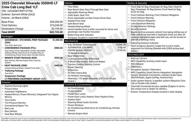 Used 2025 Chevrolet Silverado 3500 LT RWD image 2