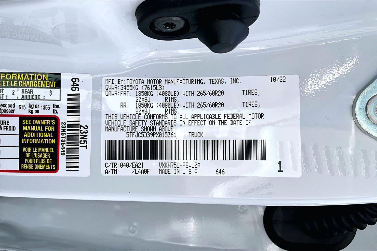 Used 2023 Toyota Tundra Limited w/ Power Package AWD/4WD image 37
