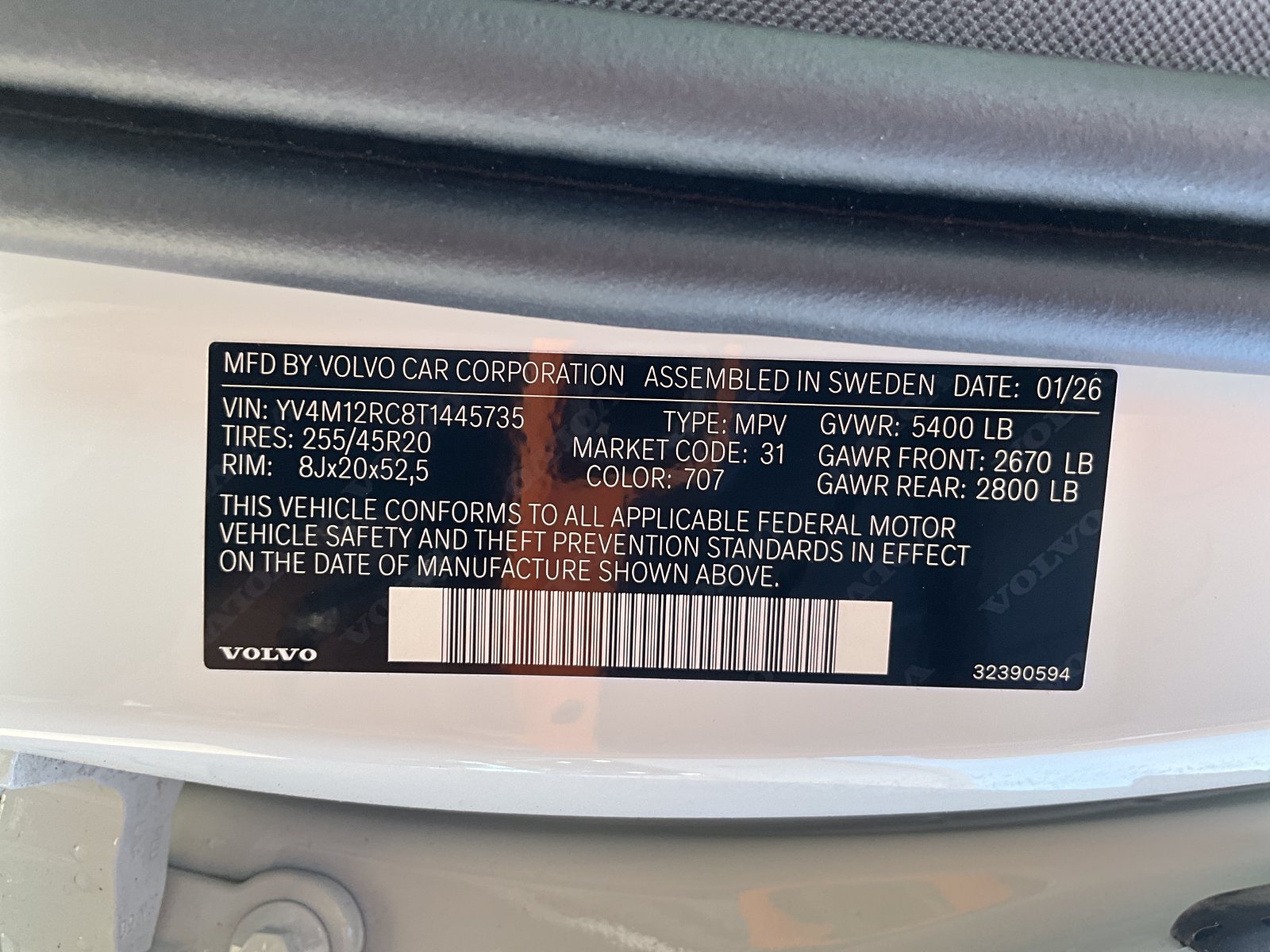 New 2026 Volvo XC60 B5 Plus w/ Climate Package AWD/4WD image 34