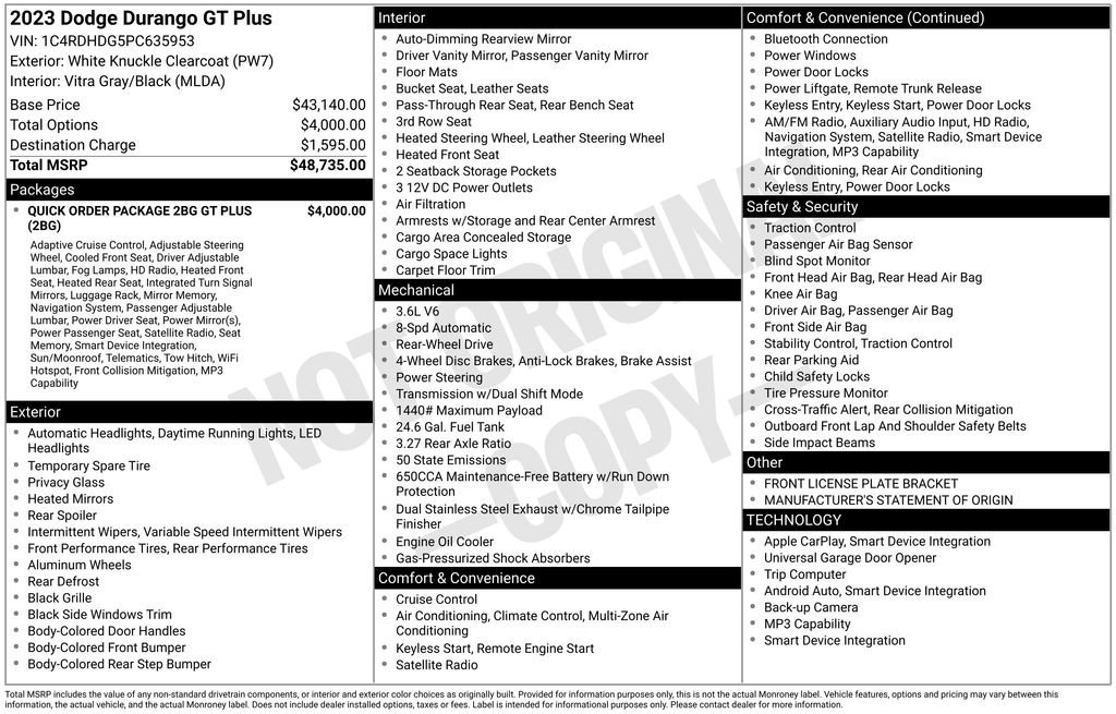 Used 2023 Dodge Durango GT image 6