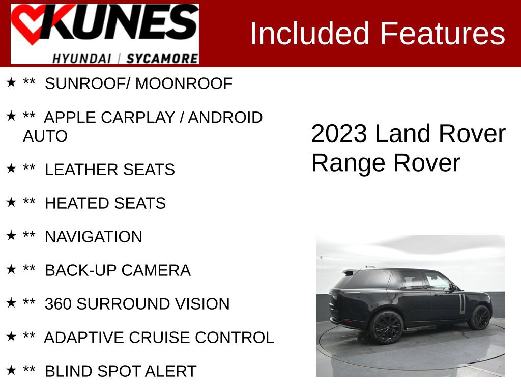 Used 2023 Land Rover Range Rover SE AWD/4WD image 2