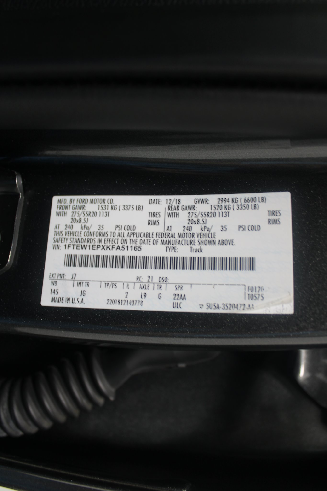 Used 2019 Ford F150 XL w/ Equipment Group 101A Mid AWD/4WD image 37