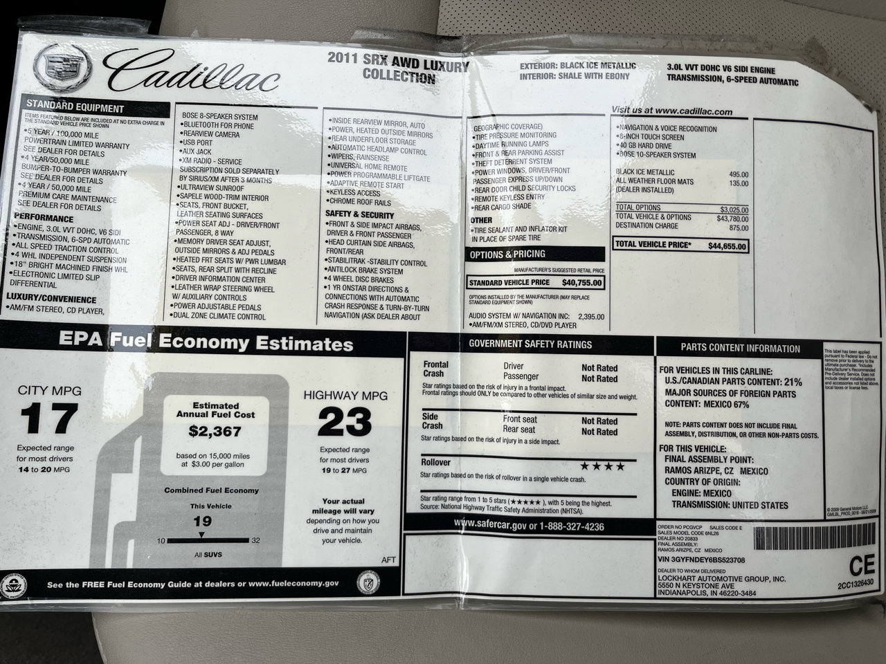 Used 2011 Cadillac SRX Luxury image 39