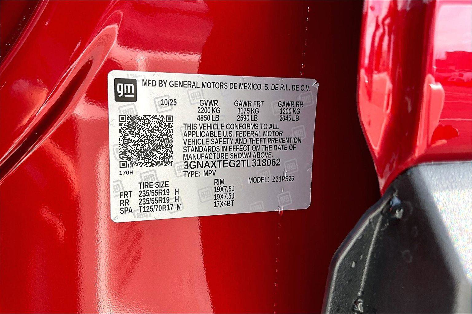 New 2026 Chevrolet Equinox RS image 14