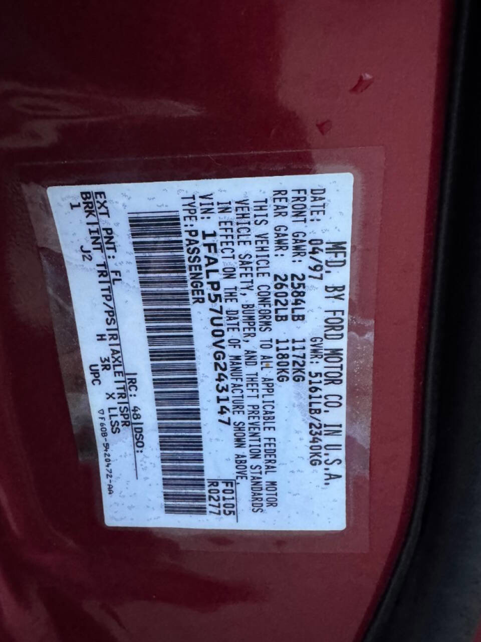 Used 1997 Ford Taurus GL image 53