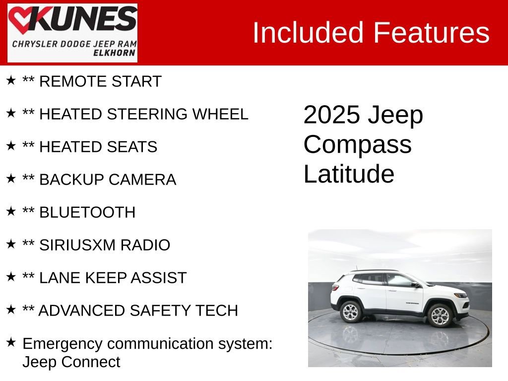 Used 2025 Jeep Compass Latitude image 3
