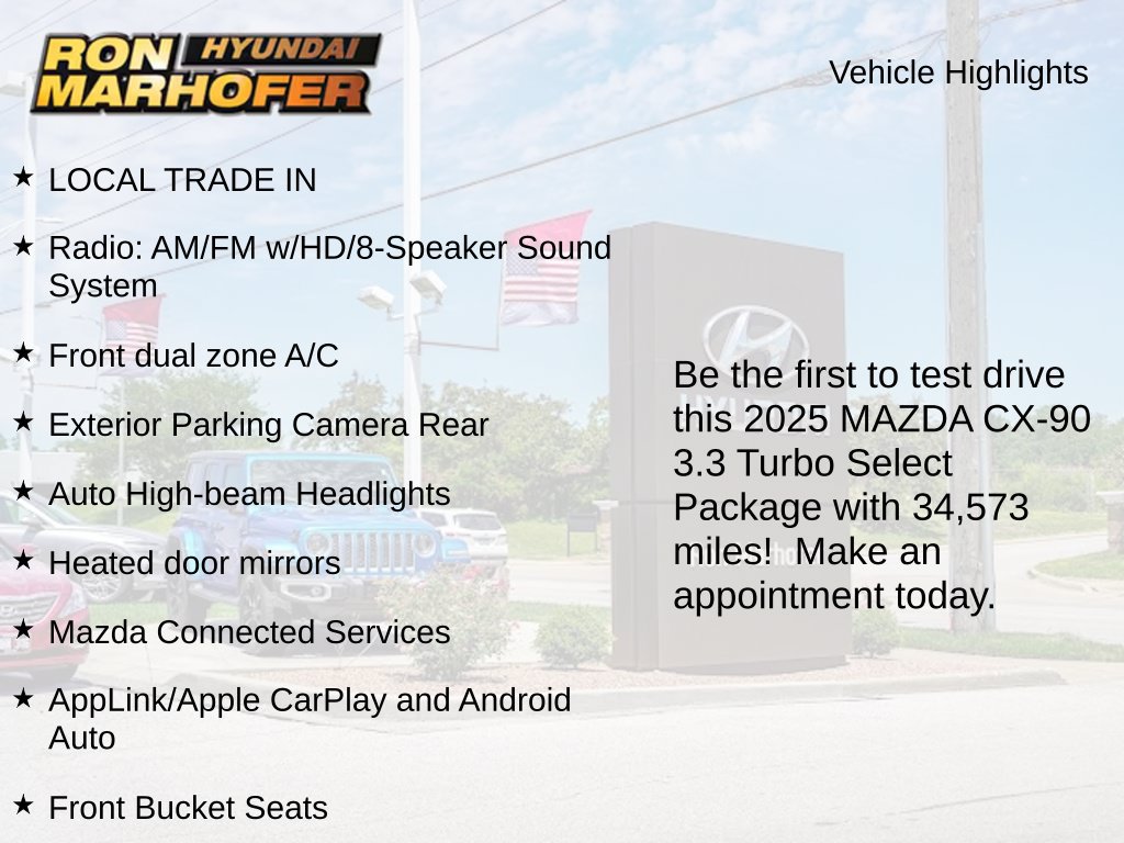 Used 2025 MAZDA CX-90 3.3 Turbo w/ Select Package AWD/4WD image 2