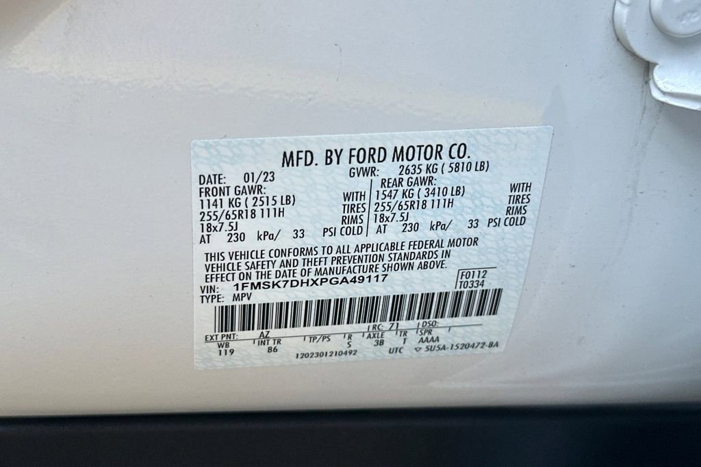 Certified 2023 Ford Explorer XLT image 33