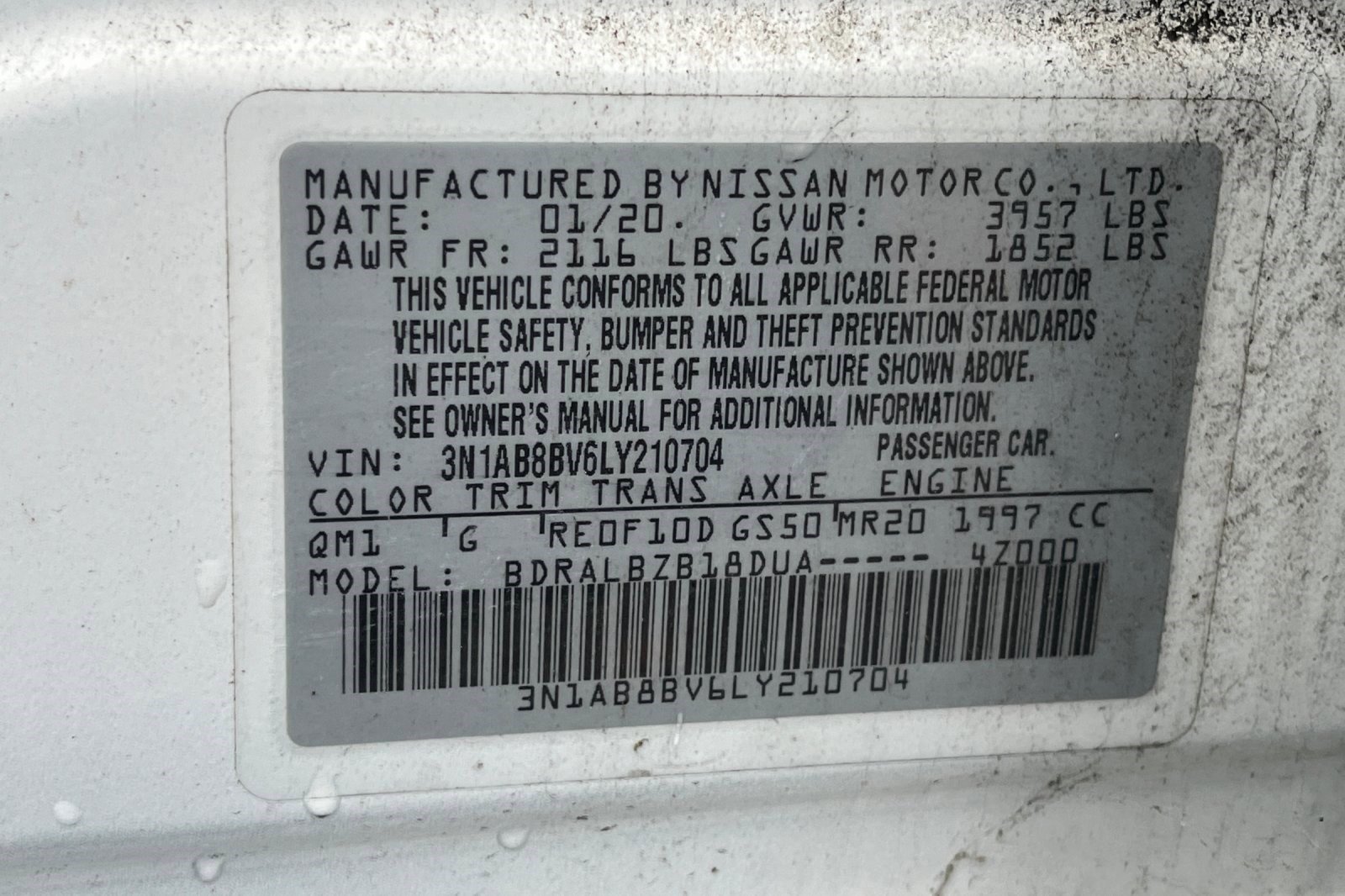 Used 2020 Nissan Sentra S image 10