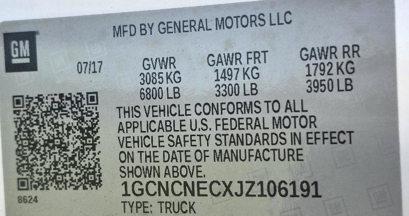 Used 2018 Chevrolet Silverado 1500 W/T w/ WT Convenience Package RWD image 14