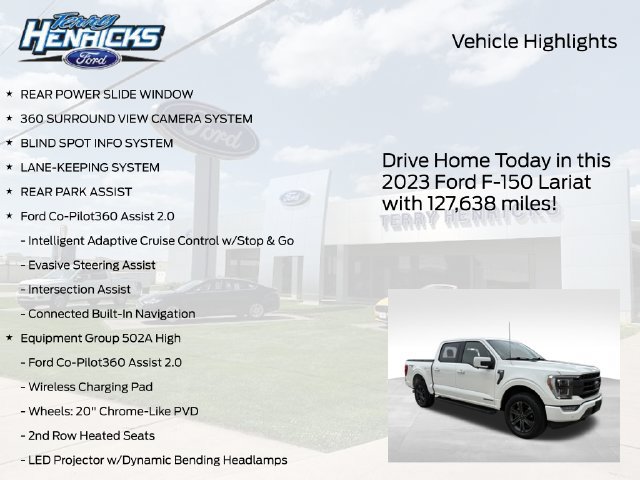 Used 2023 Ford F150 Lariat w/ Equipment Group 502A High AWD/4WD image 4