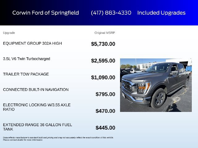 Used 2021 Ford F150 XLT w/ Equipment Group 302A High AWD/4WD image 6