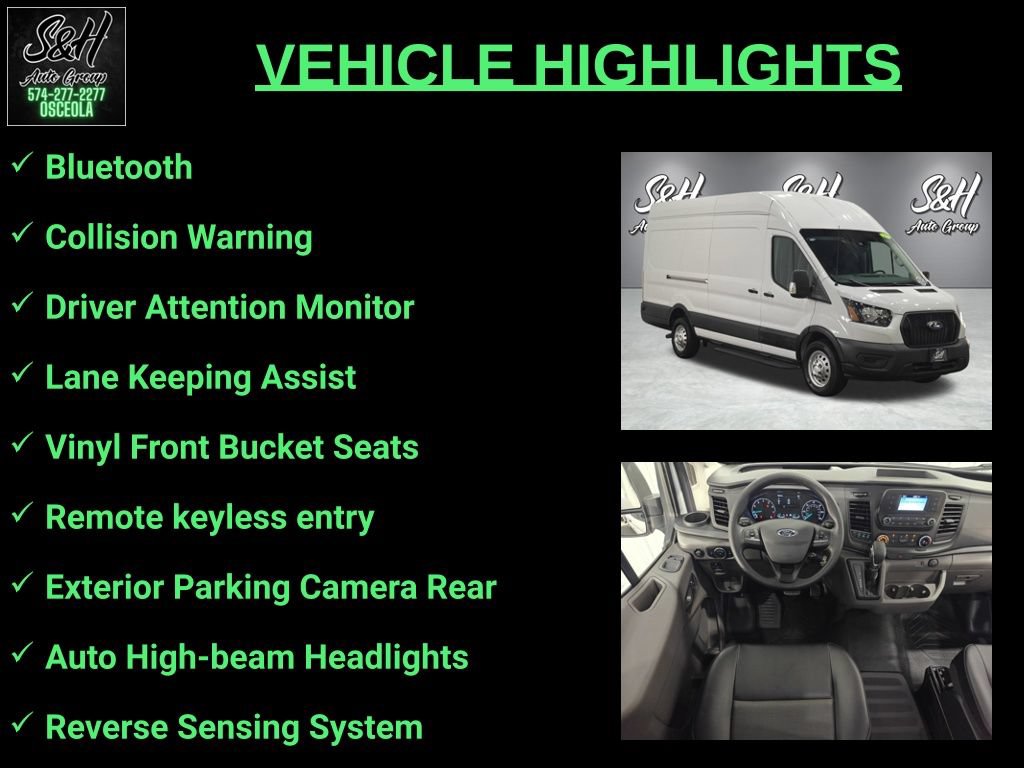 Used 2023 Ford Transit 350 148 High Roof Extended AWD image 3