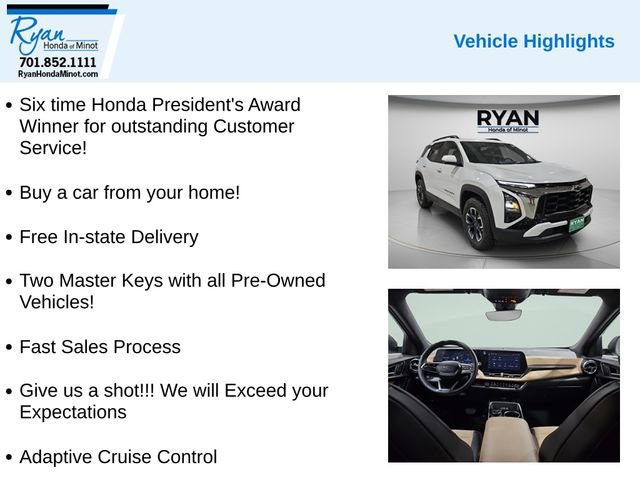 Used 2025 Chevrolet Equinox ACTIV w/ Safety and Technology Package image 2