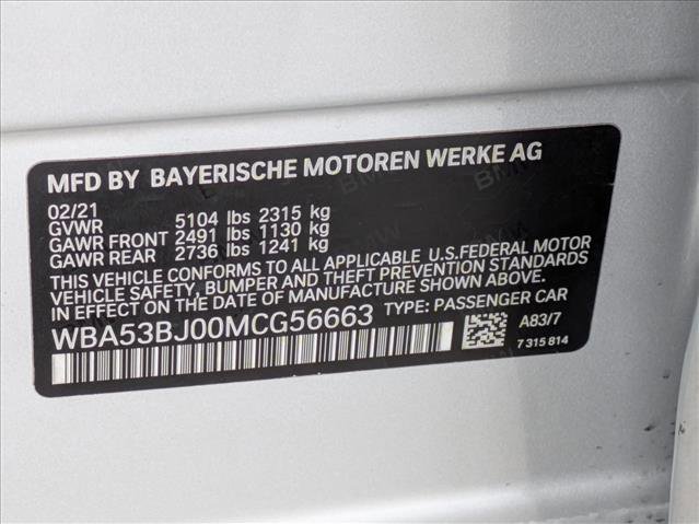Used 2021 BMW 540i w/ Executive Package RWD image 30