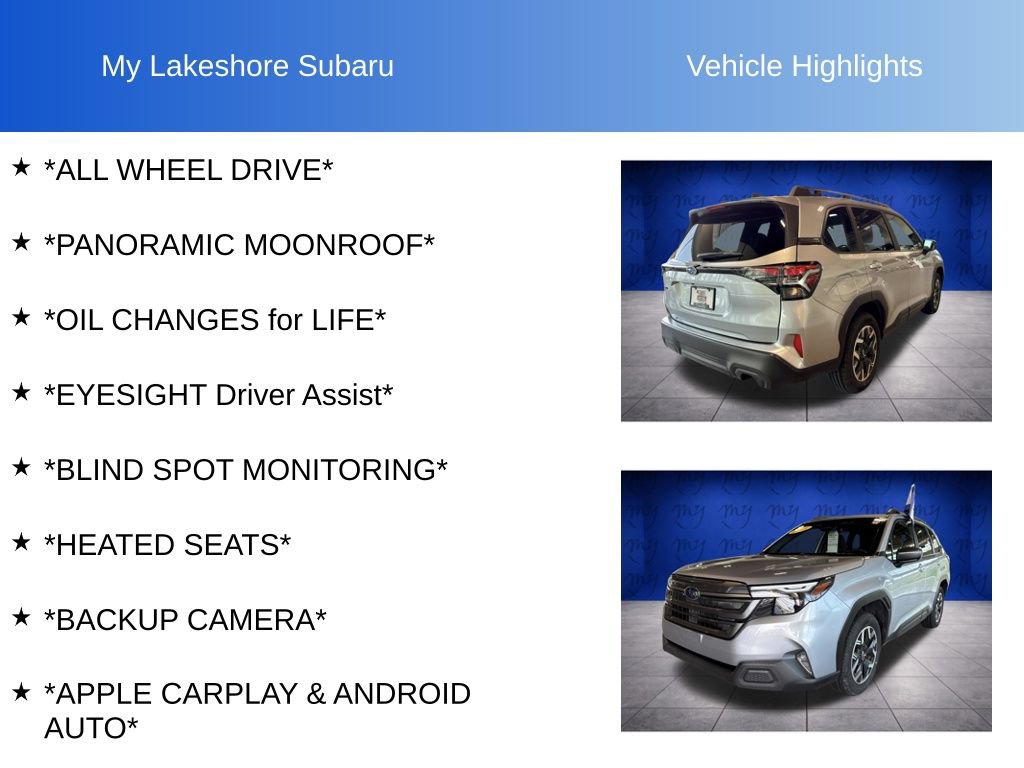 Certified 2025 Subaru Forester Premium AWD/4WD image 6