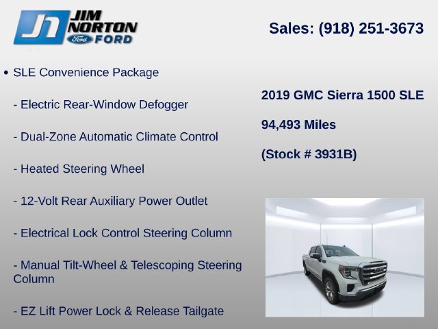 Used 2019 GMC Sierra 1500 SLE w/ SLE Value Package AWD/4WD image 15