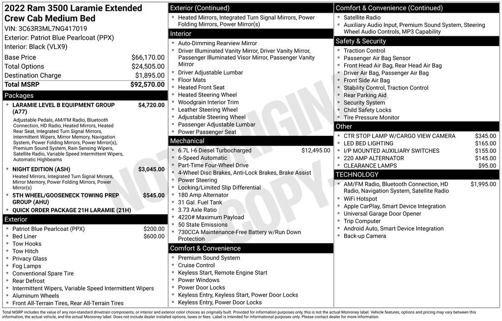 Used 2022 RAM 3500 Laramie image 7