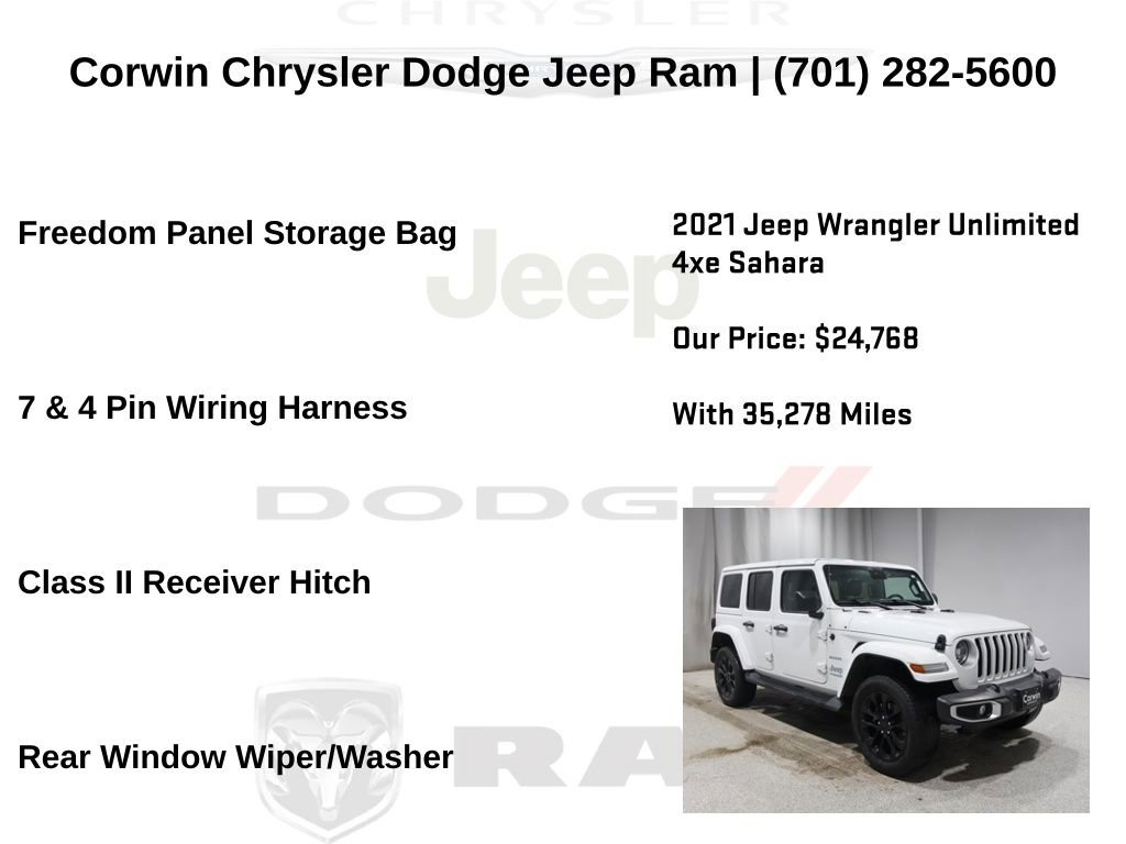 Certified 2021 Jeep Wrangler Unlimited Sahara w/ Cold Weather Group image 40