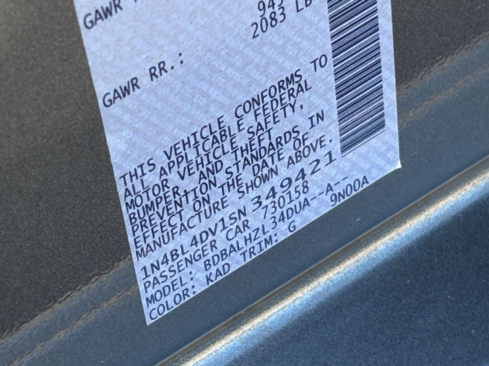 Used 2025 Nissan Altima 2.5 SV FWD image 30
