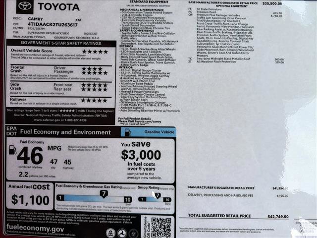 New 2026 Toyota Camry XSE image 24