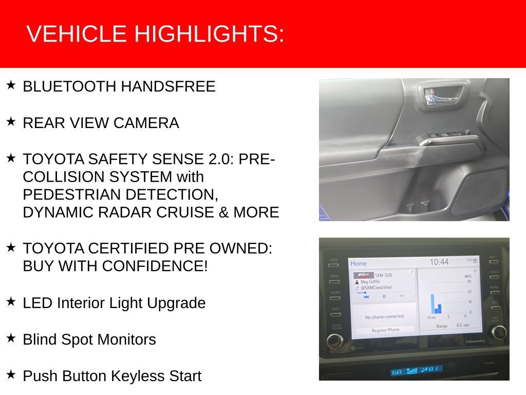 Used 2022 Toyota Tacoma TRD Sport w/ Technology Package RWD image 9