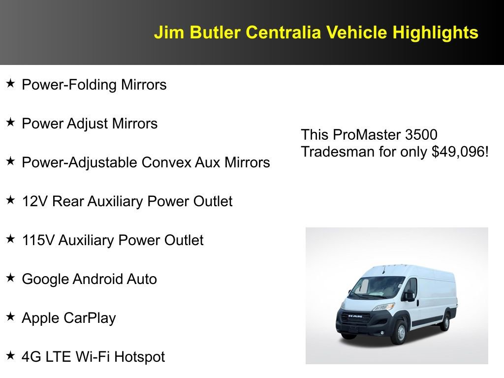 New 2026 RAM ProMaster 3500 w/ Convenience Group image 20