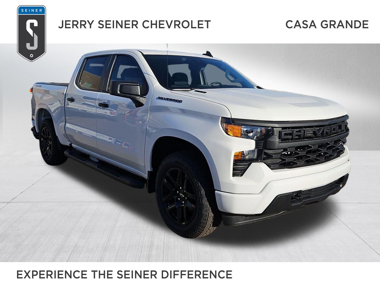 New 2026 Chevrolet Silverado 1500 Custom w/ Turbomax Blackout Package AWD/4WD image 1
